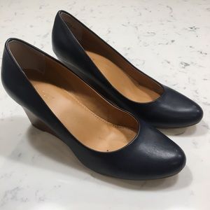 Nine West Navy Wedges